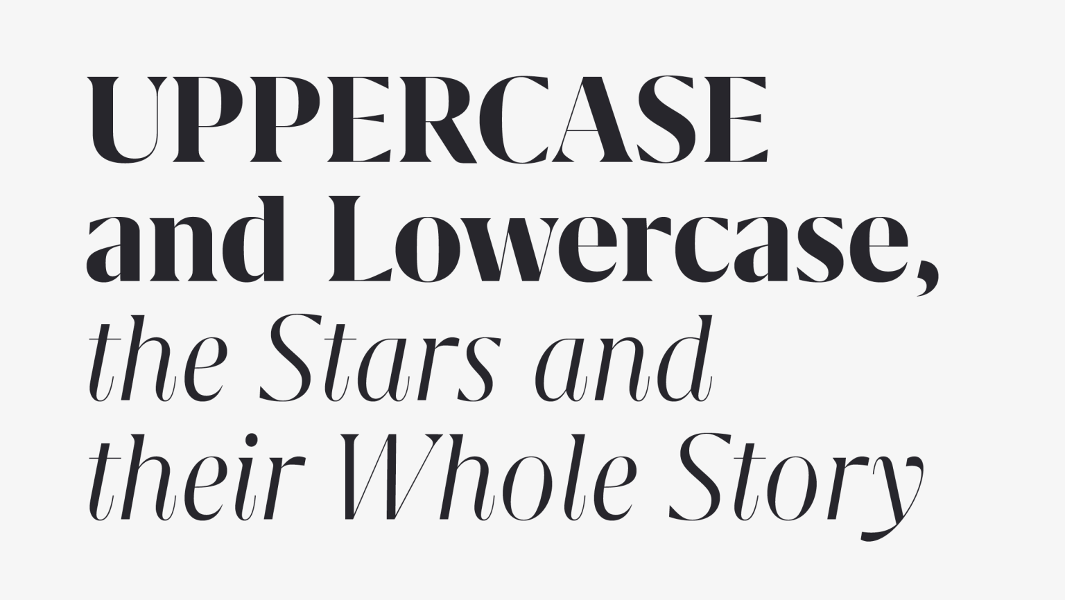 Typefaces